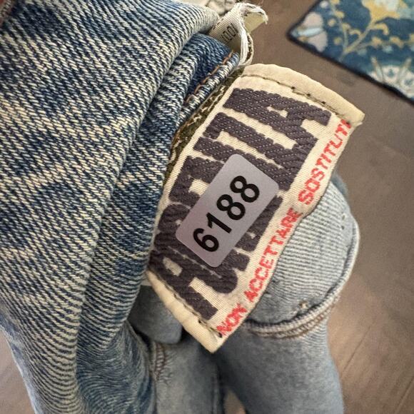 Vtg 80s Forenza Studded Denim Jacket Small Hearts Stars Western Oversized Italy - Picture 14 of 14